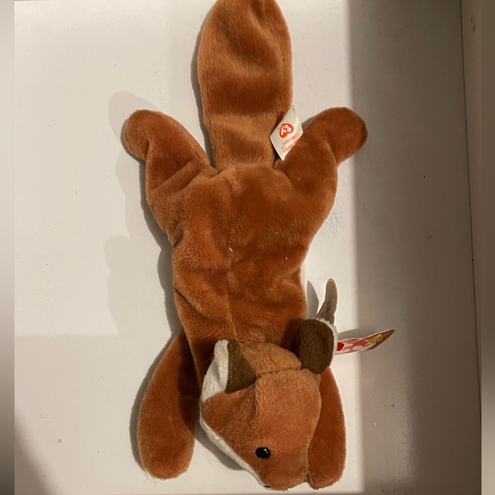 BEANIE BABY SLY FOX 9/12/1995 Original tag worn out a little review pictures